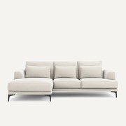 Hoekbank links fluweel chenille, Marsile