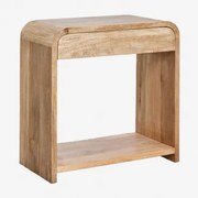 Shelby Haltafel Van Mangohout En Mdf Mangohout & ↔︎ 75 Cm - Sklum