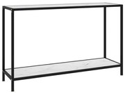 vidaXL Wandtafel 120x35x75 cm gehard glas wit