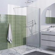 BRAUER Season Inloopdouche helder glas met frame 100x200cm - geborsteld RVS GS-SEID1H100200NG