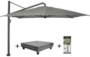 Icon zweefparasol 400x300 cm manhattan met 150 KG voet en hoes