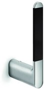 Nemo Stock Scura reserverolhouder wandmontage 170 x 20 x 80 mm messing verchroomd zwart soft touch A2028ACU0010VM