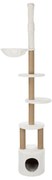 TRIXIE Kattenkrabpaal Aurelio 220-250 cm wit en bruin