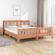 vidaXL Bedframe massief teakhout 160x200 cm