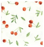 Theedoek, bio-katoen, kersen, 50 x 70 cm