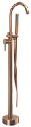Vloeren  badmengkraan Rea Lungo brush copper