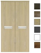 Sanicare kolomkast met inliggende greep 67x160x32cm truffel