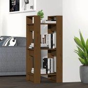 vidaXL Boekenkast/kamerscherm 41x35x91 cm massief hout honingbruin