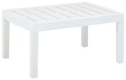 vidaXL Tuintafel 78x55x38 cm kunststof wit