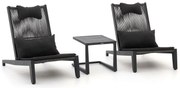 Bistro- en balkonset Manifesto  | 2 personen | Tuinset aluminium | 3-delig | Kees Smit Tuinmeubelen