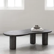 DTP Home Scala Curva Salontafel Organisch Donkergrijs - 130 X 69cm.