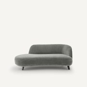 Sofa Dormeuse stonewashed fluweel, Rosebury, ontwerp Emmanuel Gallina