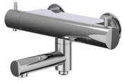 IVY Bond Badthermostaatkraan opbouw - draaibare baduitloop - omstel - Cooltouch - Chroom 6301001