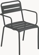 Stapelbare tuinstoelen Star met armleuningen, 2-delig