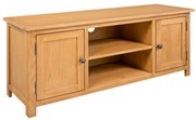 vidaXL Tv-meubel 110x35x44 cm massief eikenhout