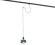 Hanglamp met rail ophanging zwart incl. LED G220 - Cavalux Industriele / Industrie / Industrial Minimalistisch E27 Binnenverlichting Lamp