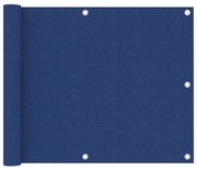 vidaXL Balkonscherm 75x400 cm oxford stof blauw