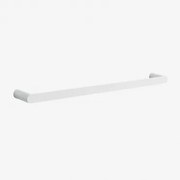 Wandhanddoekrek Met Stang (↔︎60 Cm) Voor Badkamer In Rvs Alameda Wit - Sklum