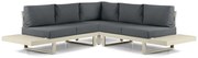 Hoek loungeset 5 personen Aluminium Taupe  Lifestyle Garden Furniture Lorenzo
