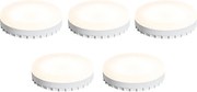Set van 5 GX53 3-staps dimbare LED lampen 9W 900 lm 3000K