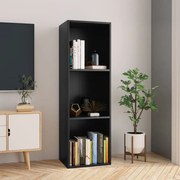 vidaXL Boekenkast/tv-meubel 36x30x114 cm bewerkt hout zwart