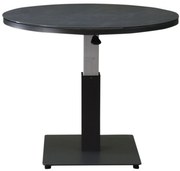 San Sebastian lounge dining tuintafel 90 cm rond H50,5-H75 cm in hoogte verstelbaar antraciet