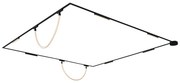 Railsysteem met 6 plafondlampen en 2 hanglampen zwart 1-fase - Magnetic Marra Tautau