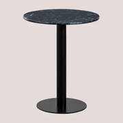 Ronde Marmeren Bartafel (ø60 Cm) Rocher Groen Marmer & Zwart - Sklum