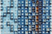 Goossens Schilderij City Blue, 148 x 98 cm