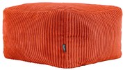Theo Corduroy Poef - Terracotta