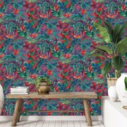 DUTCH WALLCOVERINGS Behang Paradise Flower groen