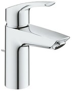 GROHE Eurosmart wastafelmengkraan SSize metalen hendel SilkMove StarLight EcoJoy met automatische lediging FastFixation chroom 33265003