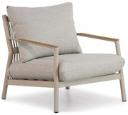 Tuinstoel Aluminium/teak Grijs-antraciet Coco Sevilla