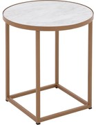 Goossens Salontafel Livia rond, hpl roze, modern design, 41 x 42 x 41 cm