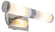Moderne wandlamp chroom 2-lichts IP44 - Bath