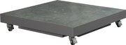 Platinum parasolvoet Ceramica Grey L81 x B81 x H15 cm - Antraciete vierkante premium parasolvoet