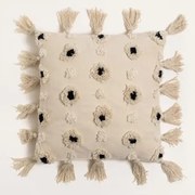 Vierkant Katoenen Kussen (44x44 Cm) Unto Beige – Crème - Sklum