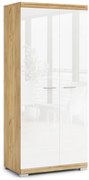 Kast – SIMPLE – SZD2 EIKEN AMBACHT GOUD/WIT GLANS
