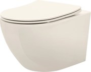 Hangende toilet REA Carlo Mini Rimless Ecru