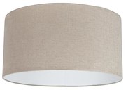 Stoffen lampenkap lichtbruin rond 50/50/25 Modern