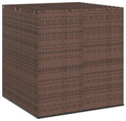 vidaXL Tuinbox 100x97,5x104 cm polyetheen rattan bruin