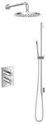 Hotbath Get Together IBS2ACR inbouwdouche met 30cm hoofddouche en glijstang chroom