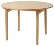 Ronde Eikenfineer Tafel - 120 X 120cm.