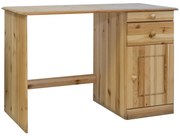 vidaXL Bureau met lades 110x50x74 cm massief grenenhout