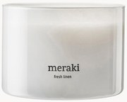 3-lonts geurkaars Fresh Linen (jasmijn & rozen)