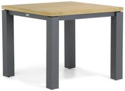 Dining Tuintafel vierkant 90 x 90 cm Old teak greywash Veneto