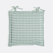 Gingham stoelhoes, katoen en linnen, Cottage