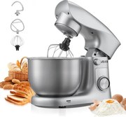 VEVOR Staande Mixer/Keukenmachine voor Bakken, 1500W Deegmixer met Roestvrijstalen Kom (4,2L) & Deeghaak & Klopper & Garde, 10 Snelheden Kantelbare Mixer