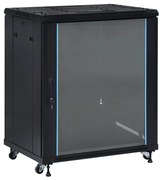 vidaXL Netwerkkast met zwenkwieltjes 18U 19" IP20 800x600x1000 mm