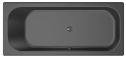 Xenz Aruba Ligbad - 170x75x48 - afvoer Midden - acryl - ebony 6801-29